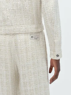 SEQUIN BOUCLE SHIRT JACKET