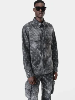 TIE DYE BANDANA OVERSHIRT