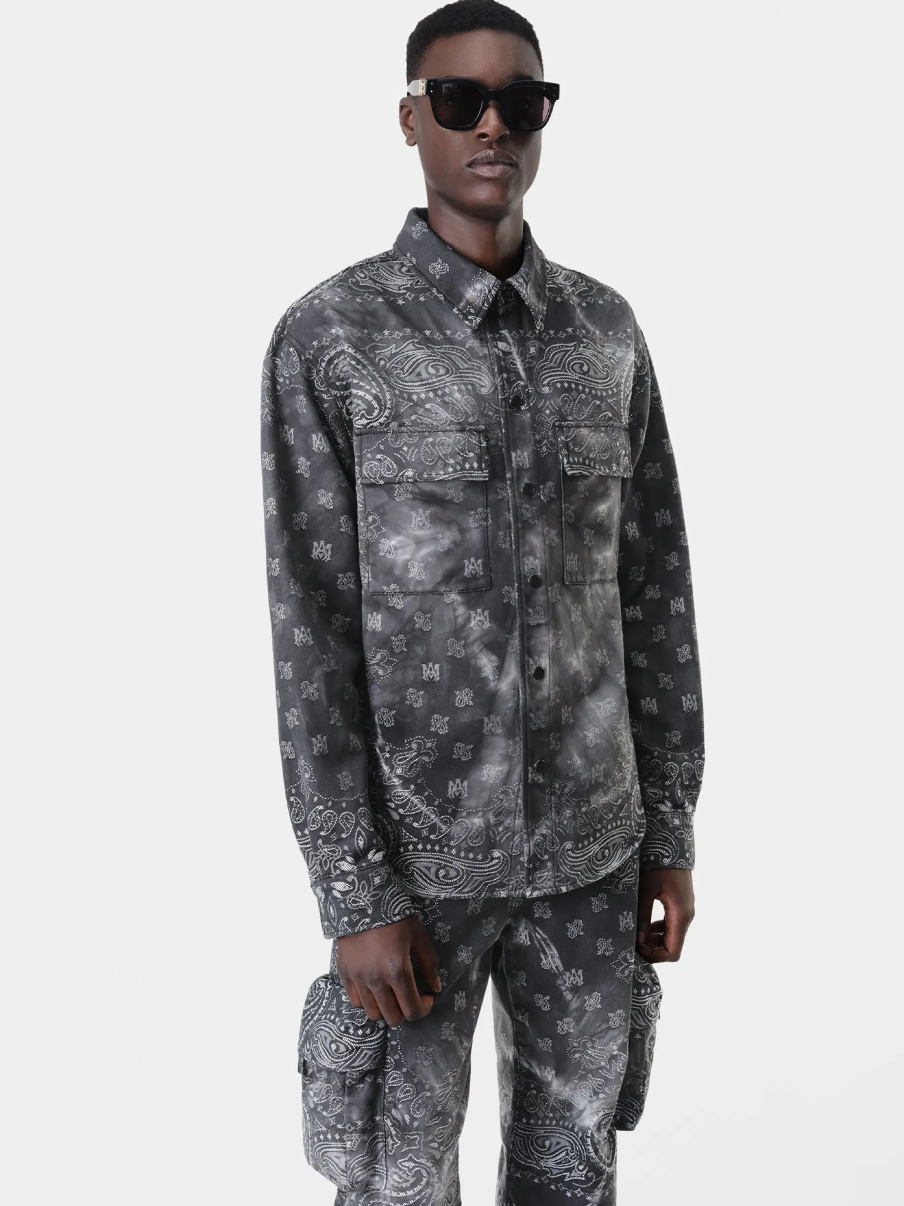 TIE DYE BANDANA OVERSHIRT