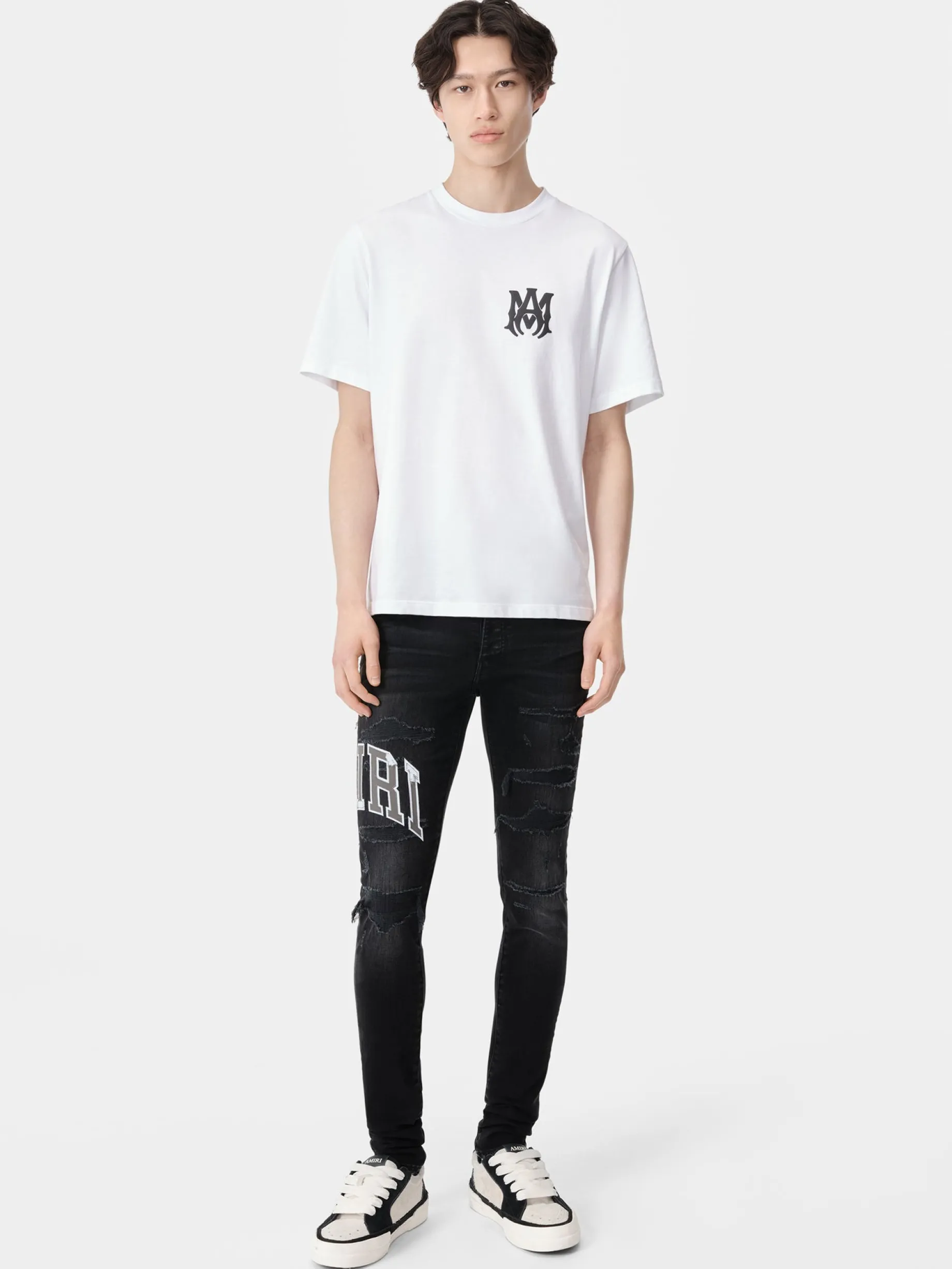VARSITY LOGO REPAIR JEAN