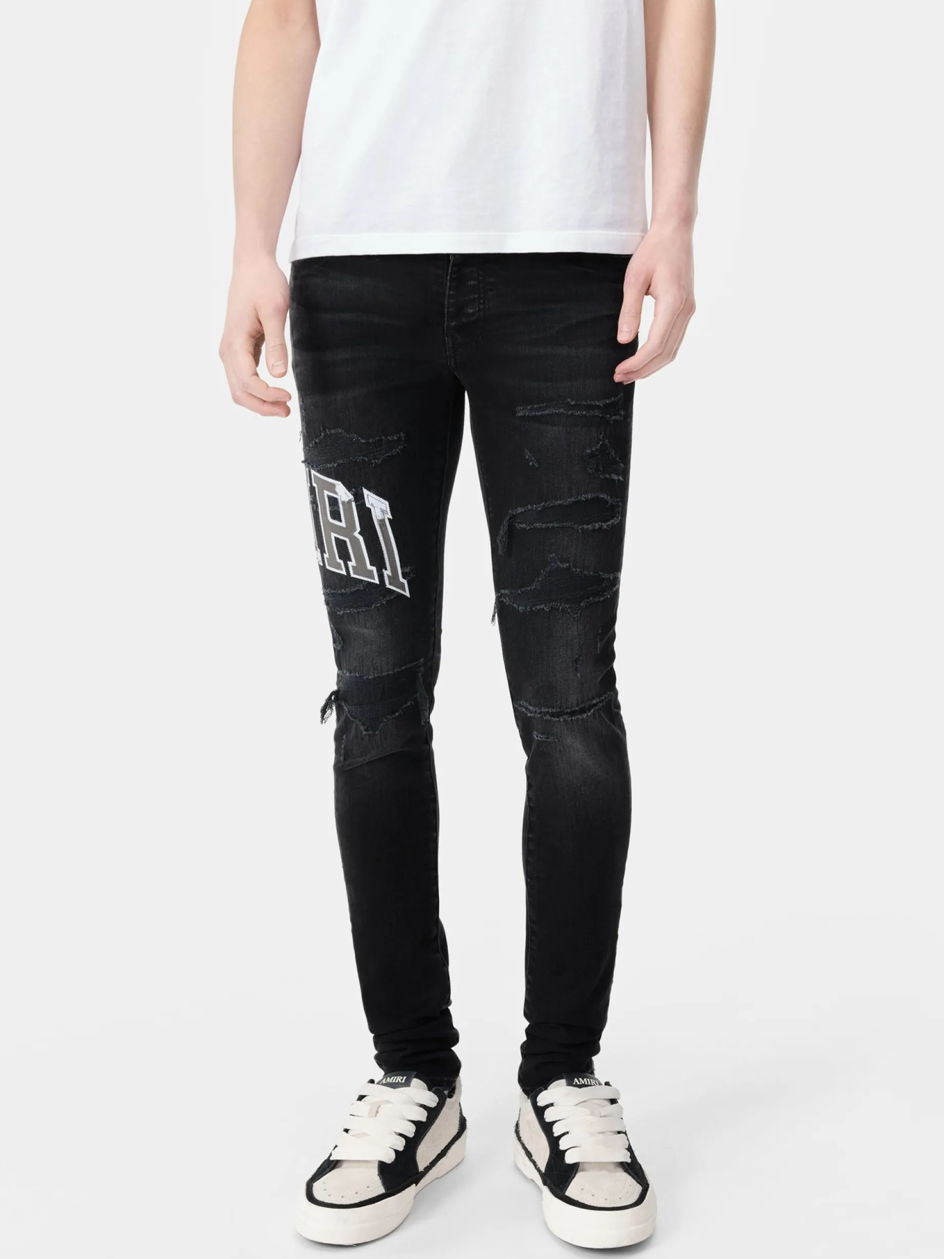 VARSITY LOGO REPAIR JEAN