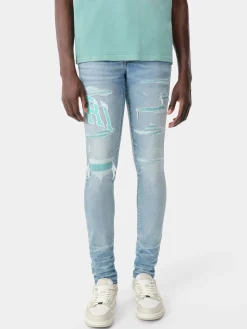 VARSITY LOGO REPAIR JEAN