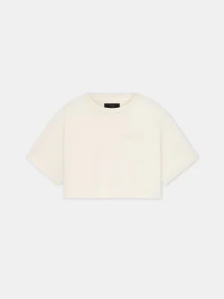 WOMEN'S AMIRI EMBROIDERED CROPPED TEE
