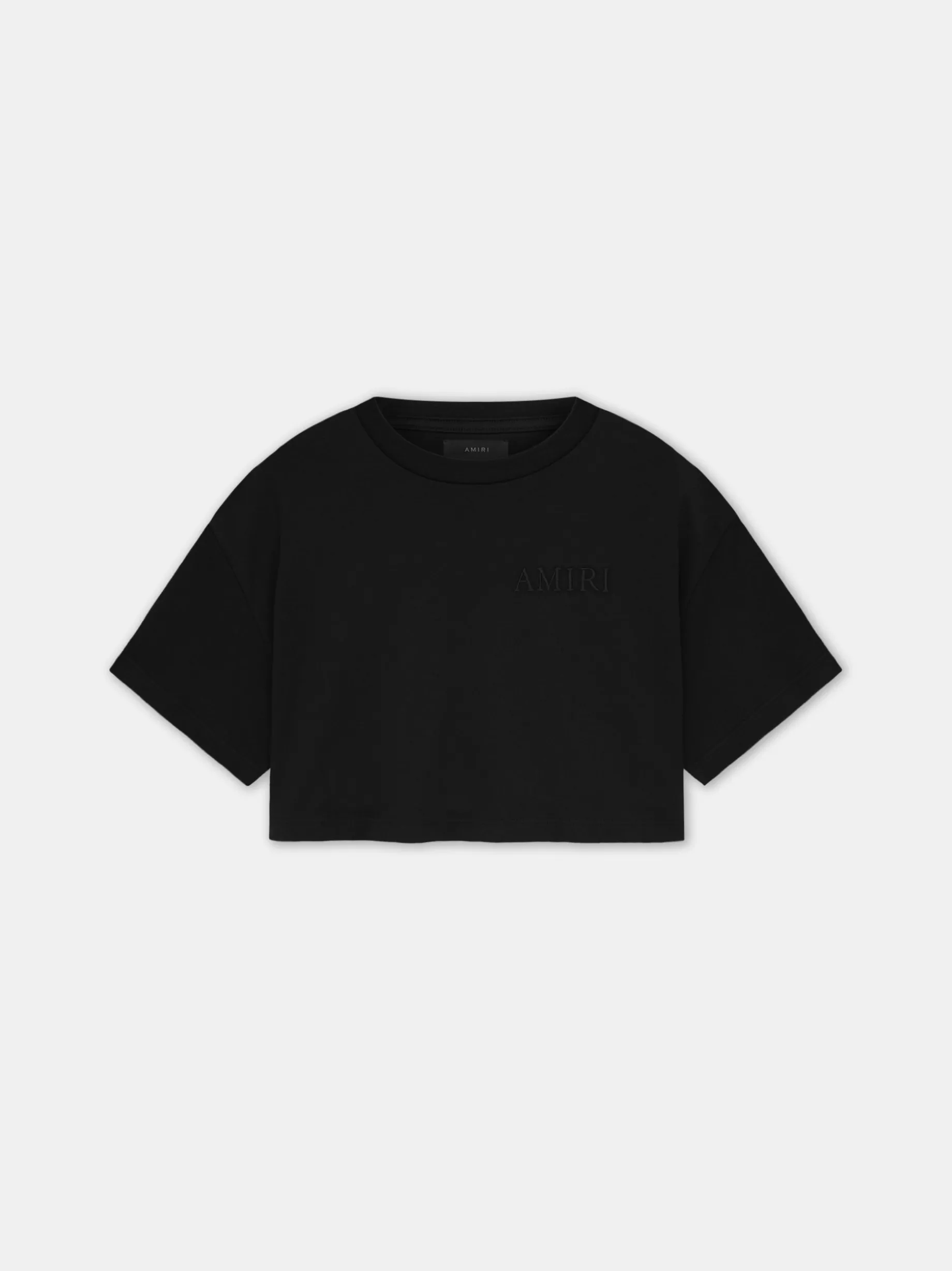 WOMEN'S AMIRI EMBROIDERED CROPPED TEE