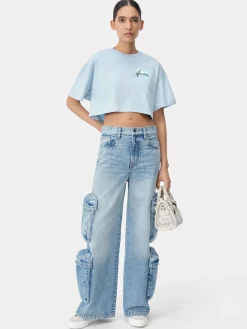 WOMEN'S AMIRI PARADISE AIRBRUSH TEE