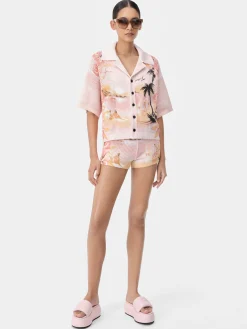 WOMEN'S AMIRI PARADISE CROCHET POLO