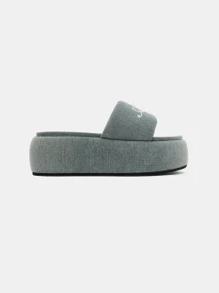 WOMEN'S AMIRI PLATFORM DENIM SANDAL