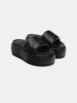 WOMEN'S AMIRI SCRIPT PLATFORM SANDAL