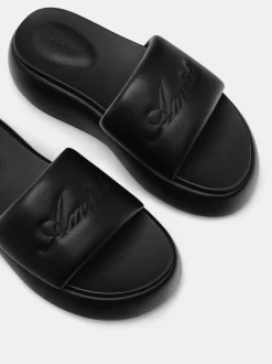WOMEN'S AMIRI SCRIPT PLATFORM SANDAL