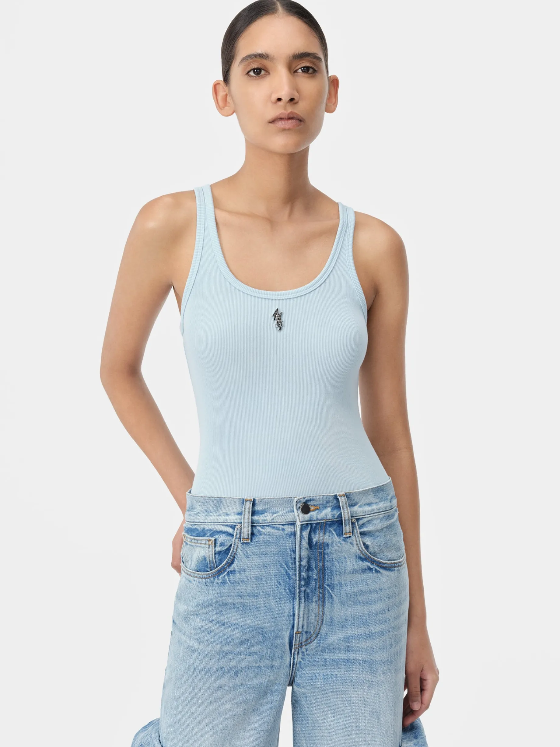 WOMEN'S AMIRI STACKED RIBBED TANK