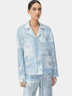 WOMEN'S BANDANA FLORAL PJ SHIRT