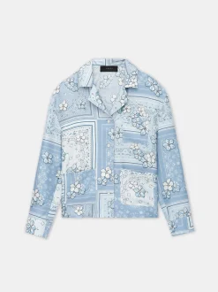 WOMEN'S BANDANA FLORAL PJ SHIRT
