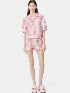 WOMEN'S BANDANA FLORAL SHIRT