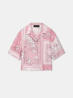 WOMEN'S BANDANA FLORAL SHIRT