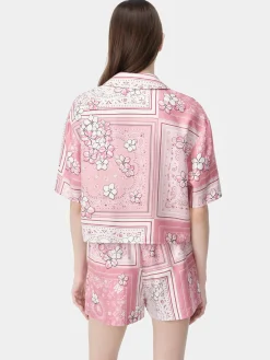 WOMEN'S BANDANA FLORAL SHIRT