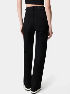 WOMEN'S CRYSTAL STRIPE WIDE STRAIGHT