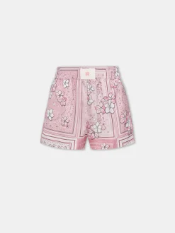 WOMEN'S FLORAL BANDANA BOXER SHORT