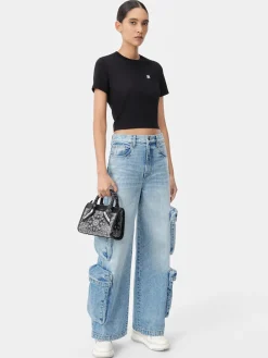 WOMEN'S MA EMBROIDERED BABY TEE
