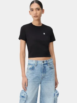 WOMEN'S MA EMBROIDERED BABY TEE
