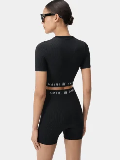 WOMEN'S MA RIBBED SEAMLESS S/S TOP