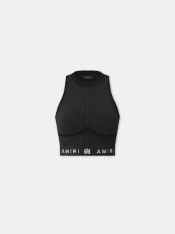 WOMEN'S MA RIBBED SEAMLESS TANK TOP