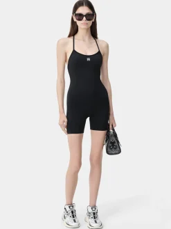 WOMEN'S MA RIBBED SEAMLESS ROMPER