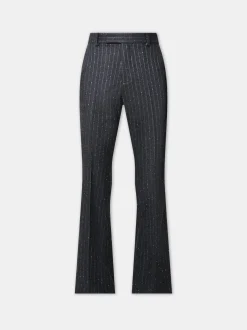 WOMEN'S SEQUIN PINSTRIPE KICK FLARE