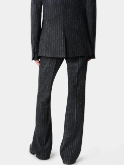 WOMEN'S SEQUIN PINSTRIPE KICK FLARE