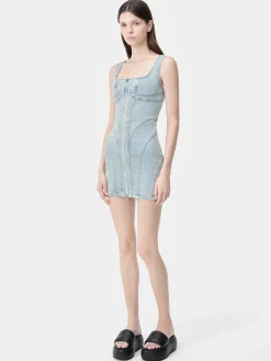 WOMEN'S ZIP CORSET DRESS