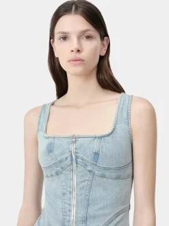 WOMEN'S ZIP CORSET DRESS
